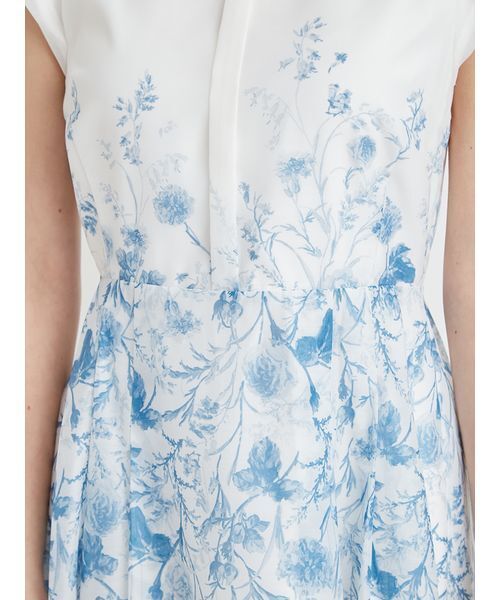 CELFORD（セルフォード）の「【洗える】パネルフラワーワンピース（ワンピース・レディース・ネイビー/オフホワイト/ブルー・36/38）」の13枚目の写真