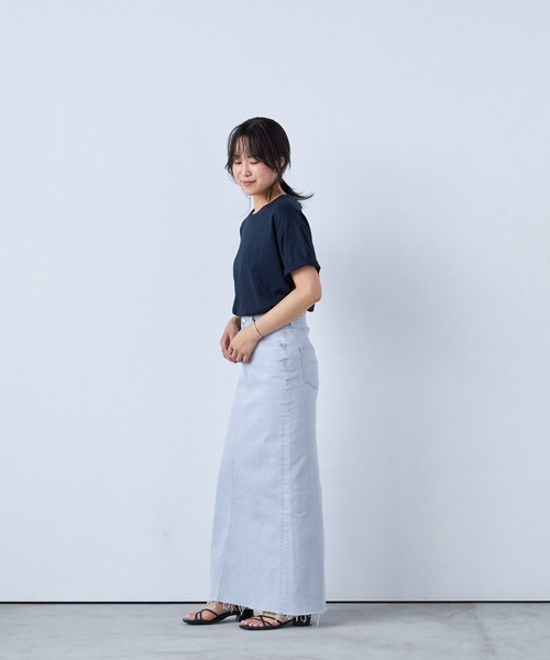 YANUK（ヤヌーク）の「タイトロングスカート（スカート・レディース・ライトグレー・L/M/S）」の3枚目の写真