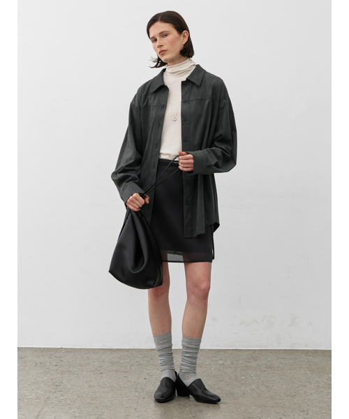 ATELIER NAIN(アトリエナイン)の「DORIS SHEER LAYERED SKIRT(SK-5056)(スカート・レディース・ミント/ブラック・SMALL/MEDIUM)」の4枚目の写真