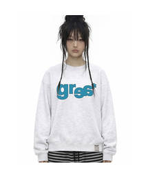 [ユニセックス]グレースベーシック スウェット_MELANGE WHITE