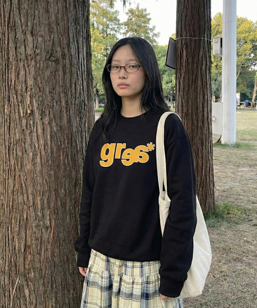 GRAVER（グレーバー）の「[ユニセックス]グレースベーシック スウェット_MELANGE WHITE（スウェット・レディース・ホワイト・SMALL/MEDIUM/LARGE）」の4枚目の写真