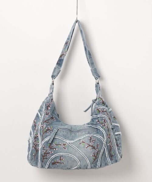 Desigual（デシグアル）の「バックルデザイン ステッチワーク デニムショルダーバッグ（ショルダーバッグ・レディース・ブルー・FREE）」の6枚目の写真