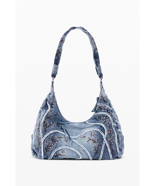 Desigual（デシグアル）の「バックルデザイン ステッチワーク デニムショルダーバッグ（ショルダーバッグ・レディース・ブルー・FREE）」の3枚目の写真