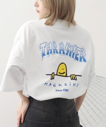 【THRASHER/スラッシャー】マークゴンザレスコラボ バックプリント オーバーサイズ 半袖 Tシャツ