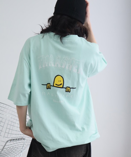 THRASHER(スラッシャー)の「【THRASHER/スラッシャー】マークゴンザレスコラボ バックプリント オーバーサイズ 半袖 Tシャツ(Tシャツ/カットソー・メンズ・ミント/サックスブルー/ホワイト/ブラック/杢グレー・M/L/XL)」の5枚目の写真
