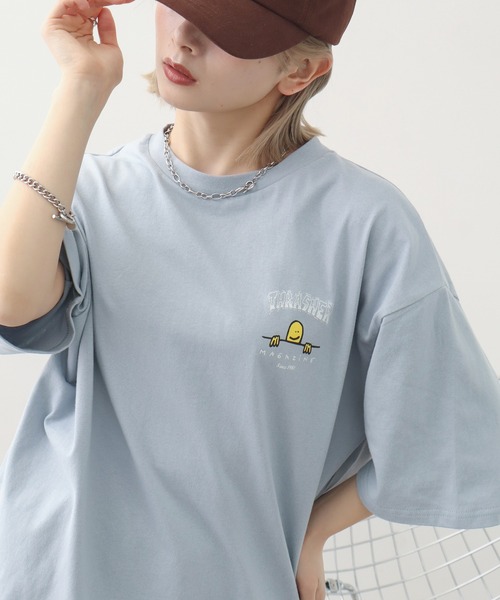 THRASHER(スラッシャー)の「【THRASHER/スラッシャー】マークゴンザレスコラボ バックプリント オーバーサイズ 半袖 Tシャツ(Tシャツ/カットソー・メンズ・ミント/サックスブルー/ホワイト/ブラック/杢グレー・M/L/XL)」の10枚目の写真
