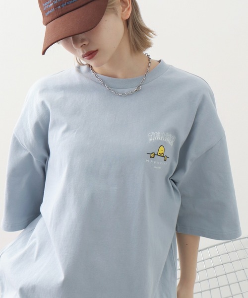 THRASHER(スラッシャー)の「【THRASHER/スラッシャー】マークゴンザレスコラボ バックプリント オーバーサイズ 半袖 Tシャツ(Tシャツ/カットソー・メンズ・ミント/サックスブルー/ホワイト/ブラック/杢グレー・M/L/XL)」の11枚目の写真