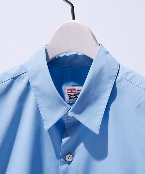 Traditional Weatherwear（トラディショナルウェザーウェア）の「【Traditional Weatherwear】KESWICK　ケズウィック ショートスリーブ シャツ/半袖シャツ（シャツ/ブラウス・メンズ・ホワイト/サックスブルー・M/L）」の8枚目の写真
