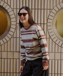 Kastane（カスタネ）の「【UNISEX/2サイズ展開】ミックスボーダーロングスリーブTシャツ（Tシャツ/カットソー）」