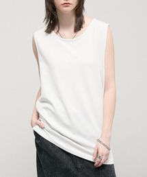 Alfred Alex(�A���t���b�h�A���b�N�X)�́yAlfred Alex�zUSA Cotton Loose Fit Tank / USA�R�b�g�� ���[�Y�t�B�b�g ���C���[�h�^���N�g�b�v(�^���N�g�b�v)