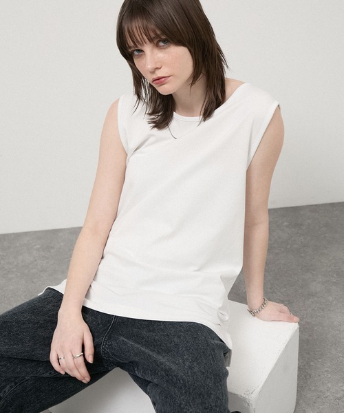 Alfred Alex(アルフレッドアレックス)の「【Alfred Alex】USA Cotton Loose Fit Tank / USAコットン ルーズフィット レイヤードタンクトップ(タンクトップ・メンズ・レッド系/ブラック/チャコールグレー/グリーン系/ホワイト・L/M)」の22枚目の写真