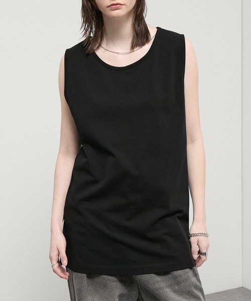 Alfred Alex(アルフレッドアレックス)の「【Alfred Alex】USA Cotton Loose Fit Tank / USAコットン ルーズフィット レイヤードタンクトップ(タンクトップ・メンズ・レッド系/ブラック/チャコールグレー/グリーン系/ホワイト・L/M)」の10枚目の写真