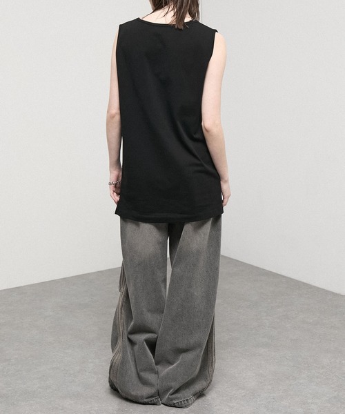 Alfred Alex(アルフレッドアレックス)の「【Alfred Alex】USA Cotton Loose Fit Tank / USAコットン ルーズフィット レイヤードタンクトップ(タンクトップ・メンズ・レッド系/ブラック/チャコールグレー/グリーン系/ホワイト・L/M)」の18枚目の写真