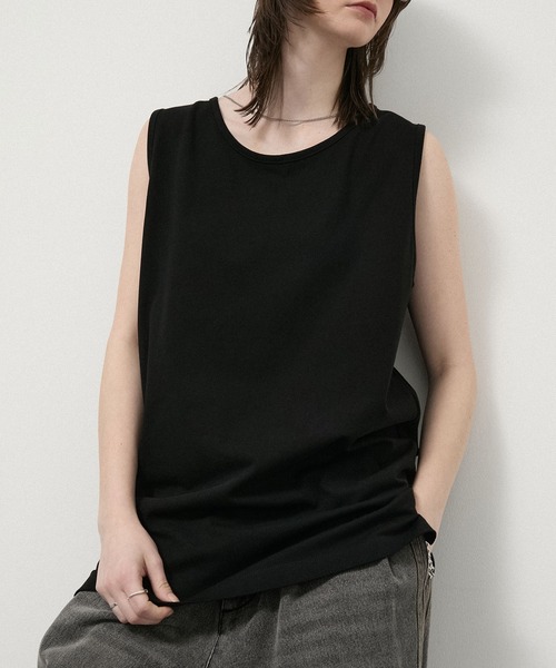 Alfred Alex(アルフレッドアレックス)の「【Alfred Alex】USA Cotton Loose Fit Tank / USAコットン ルーズフィット レイヤードタンクトップ(タンクトップ・メンズ・レッド系/ブラック/チャコールグレー/グリーン系/ホワイト・L/M)」の19枚目の写真
