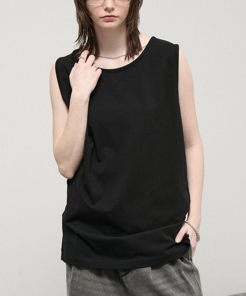 Alfred Alex(アルフレッドアレックス)の「【Alfred Alex】USA Cotton Loose Fit Tank / USAコットン ルーズフィット レイヤードタンクトップ(タンクトップ・メンズ・レッド系/ブラック/チャコールグレー/グリーン系/ホワイト・L/M)」の20枚目の写真