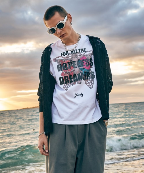 glamb(グラム)の「Openwork Knit Shirt / オープンワークニットシャツ(シャツ/ブラウス・メンズ・ブラック/レッド・M/L)」の19枚目の写真