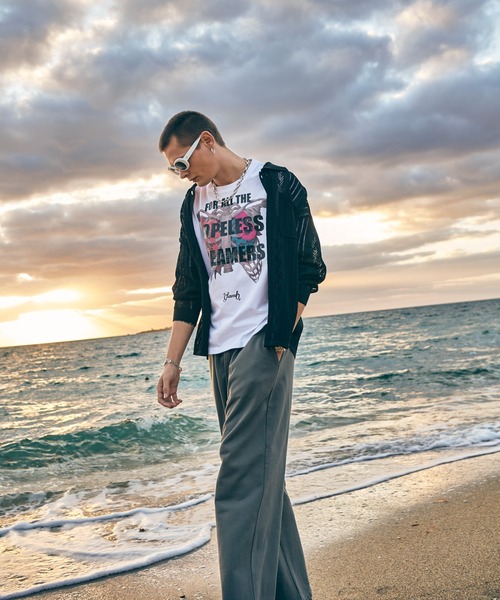 glamb(グラム)の「Openwork Knit Shirt / オープンワークニットシャツ(シャツ/ブラウス・メンズ・ブラック/レッド・M/L)」の21枚目の写真