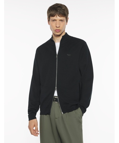 Maison Kitsune(メゾンキツネ)の「TECHNICAL MERINO WOOL KNITTED JACKET(その他アウター・メンズ・ブラック・S)」の5枚目の写真