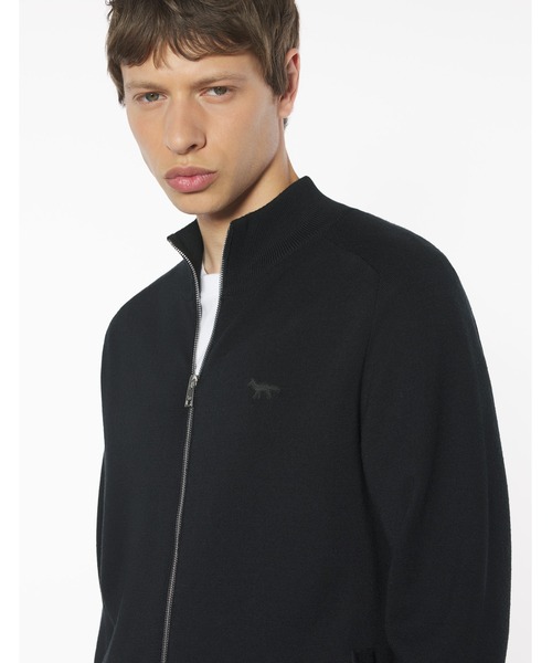 Maison Kitsune(メゾンキツネ)の「TECHNICAL MERINO WOOL KNITTED JACKET(その他アウター・メンズ・ブラック・S)」の6枚目の写真