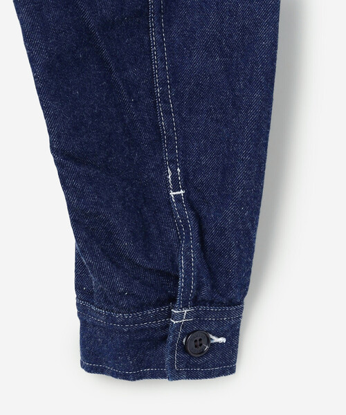 DANTON（ダントン）の「DANTON | 11ozデニム ノーカラーショートジャケット WOMEN（デニムジャケット・レディース・ダークインディゴブルー・38/36）」の12枚目の写真