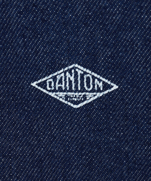 DANTON（ダントン）の「DANTON | 11ozデニム ノーカラーショートジャケット WOMEN（デニムジャケット・レディース・ダークインディゴブルー・38/36）」の7枚目の写真