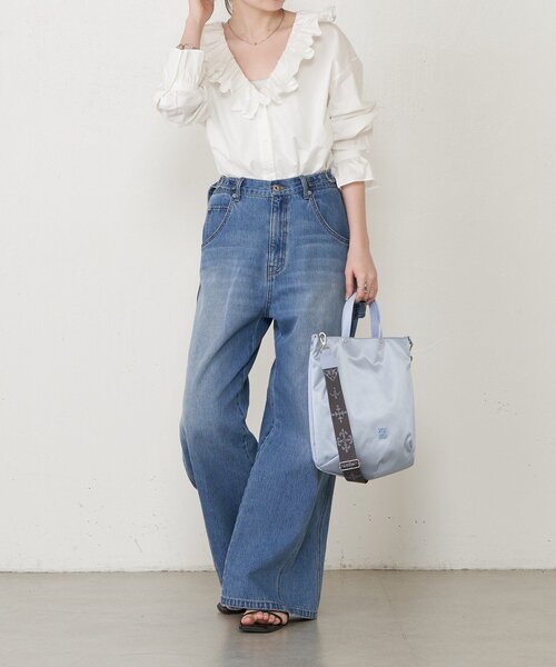 russet（ラシット）の「ラッフルシャツ（シャツ/ブラウス・レディース・ブラック/ホワイト・FREE）」の17枚目の写真