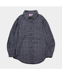 SOMEPLACE MAN（サムプレイス・マン）の「オーバーサイズフォレストシティボーイグラデーションオーシャンチェックシャツ_2COLOR（シャツ/ブラウス）」