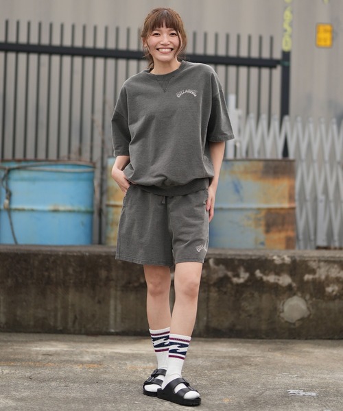 BILLABONG(ビラボン)の「BILLABONG/ビラボン レディース ショートパンツ ARCH LOGO SWEAT SHORTS BG013U04(その他パンツ・レディース・スミクロ/ライトブルー・M/L)」の5枚目の写真