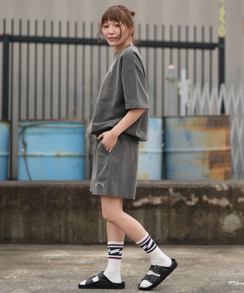 BILLABONG(ビラボン)の「BILLABONG/ビラボン レディース ショートパンツ ARCH LOGO SWEAT SHORTS BG013U04(その他パンツ・レディース・スミクロ/ライトブルー・M/L)」の7枚目の写真