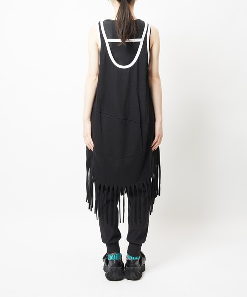 gomme(ゴム)の「フリンジワンピース(ワンピース・レディース・チャコールグレー/ブラック・MEDIUM)」の9枚目の写真