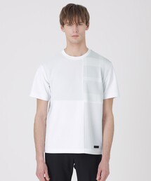 BLACK LABEL CRESTBRIDGE（ブラックレーベル・クレストブリッジ）の「【BLACK lab.】テクスチャーミックスパッチワークTシャツ（Tシャツ/カットソー）」