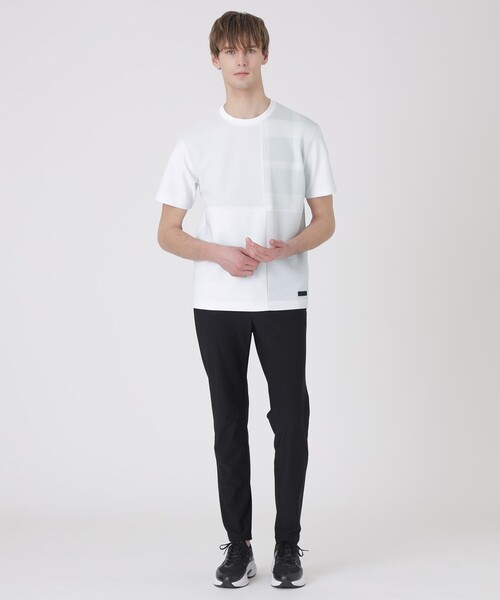 BLACK lab.】テクスチャーミックスパッチワークTシャツ（Tシャツ