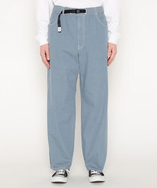 DANTON（ダントン）の「Men's Color Denim Belted Easy Pants（デニムパンツ・メンズ・ブルー/アイボリー/ダークインディゴブルー/チャコール・40/38/42/44）」の3枚目の写真