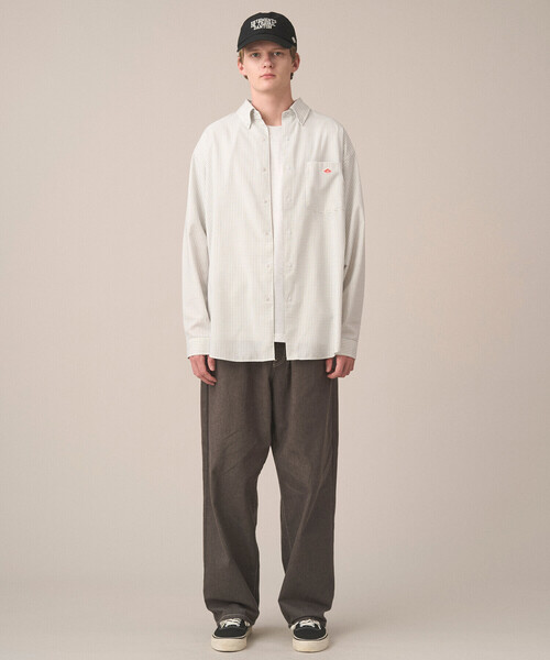 DANTON（ダントン）の「Men's Color Denim Belted Easy Pants（デニムパンツ・メンズ・ブルー/アイボリー/ダークインディゴブルー/チャコール・40/38/42/44）」の5枚目の写真