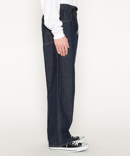DANTON（ダントン）の「Men's Color Denim Belted Easy Pants（デニムパンツ・メンズ・ブルー/アイボリー/ダークインディゴブルー/チャコール・40/38/42/44）」の9枚目の写真