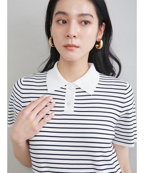 Mila Owen（ミラオーウェン）の「ストレートポロワンピース（ワンピース・レディース・ブラック/その他/ライム・0/1）」の10枚目の写真