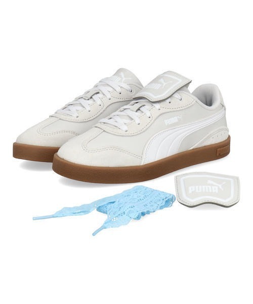 PUMA(プーマ)の「PUMA プーマ CLUB AZURA LS【折り返しタン取り外し可能/スペアレース付き】レディーススニーカー(クラブアズーラLS) 407405(スニーカー・レディース・ライトグレー/ホワイト・25.0cm/24.5cm/24.0cm/23.5cm/23.0cm/22.5cm)」の5枚目の写真