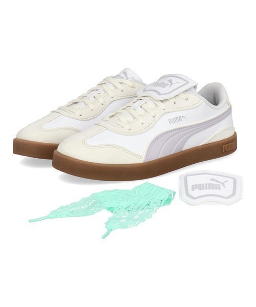 PUMA(プーマ)の「PUMA プーマ CLUB AZURA LS【折り返しタン取り外し可能/スペアレース付き】レディーススニーカー(クラブアズーラLS) 407405(スニーカー・レディース・ライトグレー/ホワイト・25.0cm/24.5cm/24.0cm/23.5cm/23.0cm/22.5cm)」の7枚目の写真