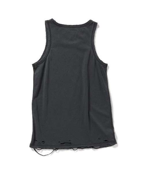 PERVERZE（パーバーズ）の「DISTRESS Regular Tank Top（タンクトップ・レディース・ホワイト/ブラック/カーキ/グレー・FREE）」の9枚目の写真