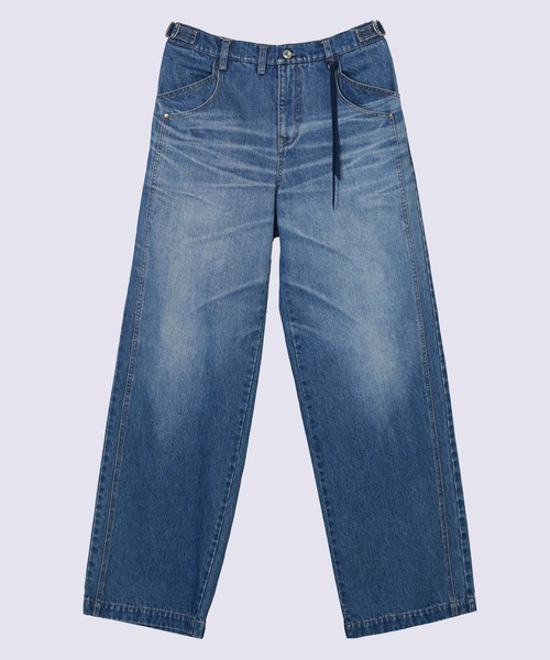 Tamme（タム）の「【TAMME/タム】DOUBLE KNEE DENIM PANTS（デニムパンツ・メンズ・インディゴブルー/ブラック・1/2）」の4枚目の写真