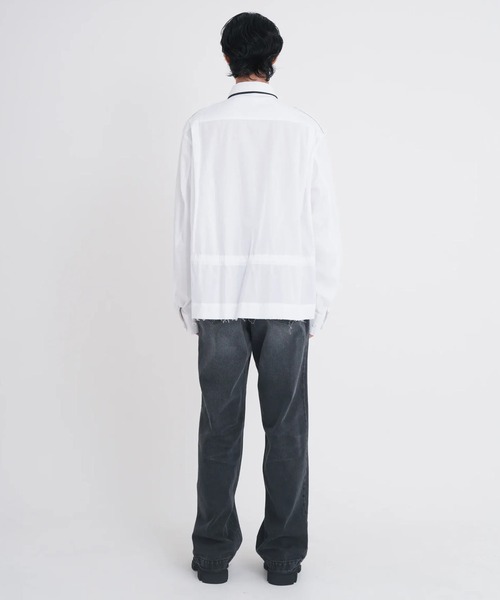 Tamme（タム）の「【TAMME/タム】DOUBLE KNEE DENIM PANTS（デニムパンツ・メンズ・インディゴブルー/ブラック・1/2）」の12枚目の写真