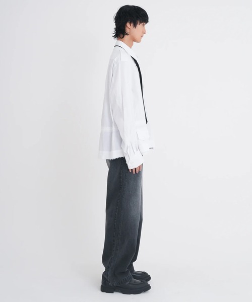Tamme（タム）の「【TAMME/タム】DOUBLE KNEE DENIM PANTS（デニムパンツ・メンズ・インディゴブルー/ブラック・1/2）」の14枚目の写真