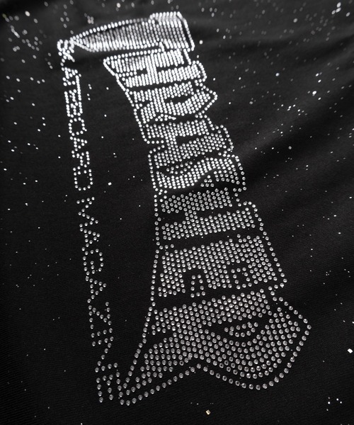 THRASHER(スラッシャー)の「【70】【THRASHER/スラッシャー】ラインストーン ブランドロゴ ラメ総柄Tシャツ/ショート丈有り(Tシャツ/カットソー・メンズ・ブラック/ホワイト/ピンク・XL/L/M/FREE)」の7枚目の写真
