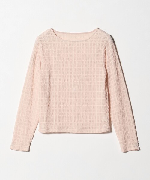 A DAY IN THE LIFE UNITED ARROWS(アデイインザライフユナイテッドアローズ)の「シャーリングボーダー クルーネックTシャツ <A DAY IN THE LIFE>(Tシャツ/カットソー・レディース・オフホワイト/ブラック/ライトピンク・FREE)」の16枚目の写真