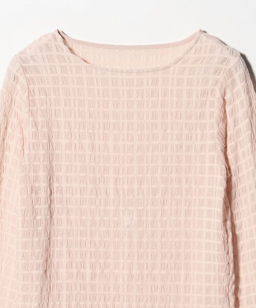 A DAY IN THE LIFE UNITED ARROWS(アデイインザライフユナイテッドアローズ)の「シャーリングボーダー クルーネックTシャツ <A DAY IN THE LIFE>(Tシャツ/カットソー・レディース・オフホワイト/ブラック/ライトピンク・FREE)」の18枚目の写真