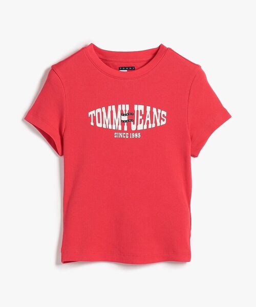 tommy jeans(トミー ジーンズ)の「スリムウェービーフラッグショートスリーブTシャツ(Tシャツ/カットソー・レディース・ブラック/ホワイト/レッド・X-SMALL/SMALL/MEDIUM/LARGE)」の7枚目の写真