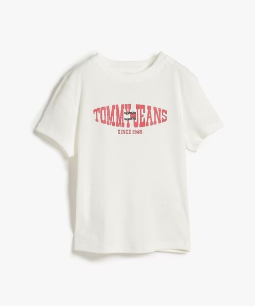 tommy jeans(トミー ジーンズ)の「スリムウェービーフラッグショートスリーブTシャツ(Tシャツ/カットソー・レディース・ブラック/ホワイト/レッド・X-SMALL/SMALL/MEDIUM/LARGE)」の12枚目の写真