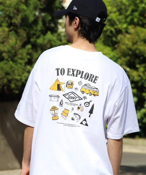 GERRY(ジェリー)の「【GERRY/ジェリー】アソート バックプリント 半袖Tシャツ(Tシャツ/カットソー・メンズ・ブルー系1/ホワイト系4/ブラック系1/ブラック系3/グレー系1/ブルー系3/ホワイト系3/ブラック系2/ブラック系4/ブルー系2/ブルー系4/ホワイト系1/ホワイト系2/グレー系2/グレー系3/グレー系4・M/L/LL)」の3枚目の写真