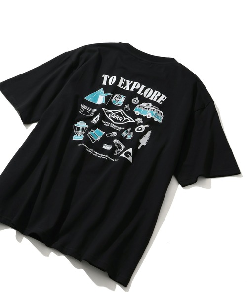 GERRY(ジェリー)の「【GERRY/ジェリー】アソート バックプリント 半袖Tシャツ(Tシャツ/カットソー・メンズ・ブルー系1/ホワイト系4/ブラック系1/ブラック系3/グレー系1/ブルー系3/ホワイト系3/ブラック系2/ブラック系4/ブルー系2/ブルー系4/ホワイト系1/ホワイト系2/グレー系2/グレー系3/グレー系4・M/L/LL)」の7枚目の写真