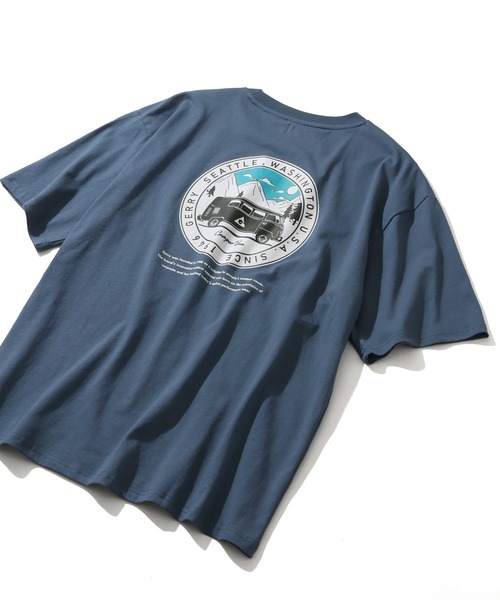 GERRY(ジェリー)の「【GERRY/ジェリー】アソート バックプリント 半袖Tシャツ(Tシャツ/カットソー・メンズ・ブルー系1/ホワイト系4/ブラック系1/ブラック系3/グレー系1/ブルー系3/ホワイト系3/ブラック系2/ブラック系4/ブルー系2/ブルー系4/ホワイト系1/ホワイト系2/グレー系2/グレー系3/グレー系4・M/L/LL)」の14枚目の写真